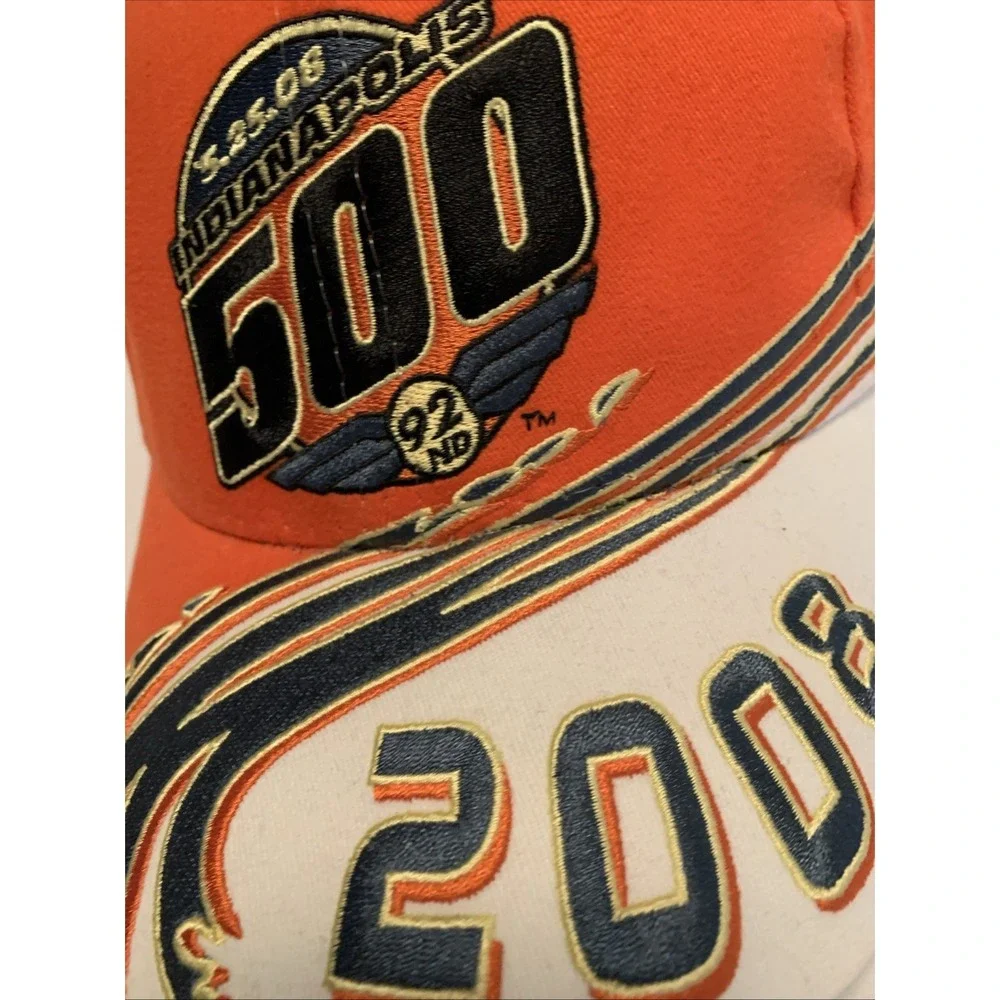 2008‎ Indianapolis 500 Event Splash Orange And White Hat 92nd Adjustable New